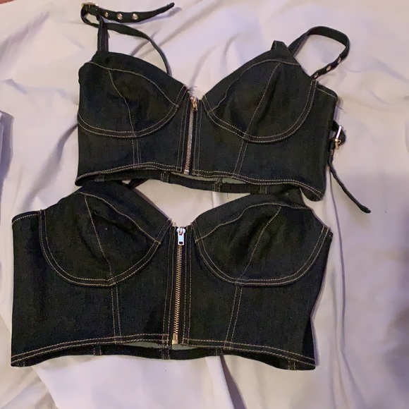 2/$22 Denim Crop Top NWOT - Picture 5 of 5
